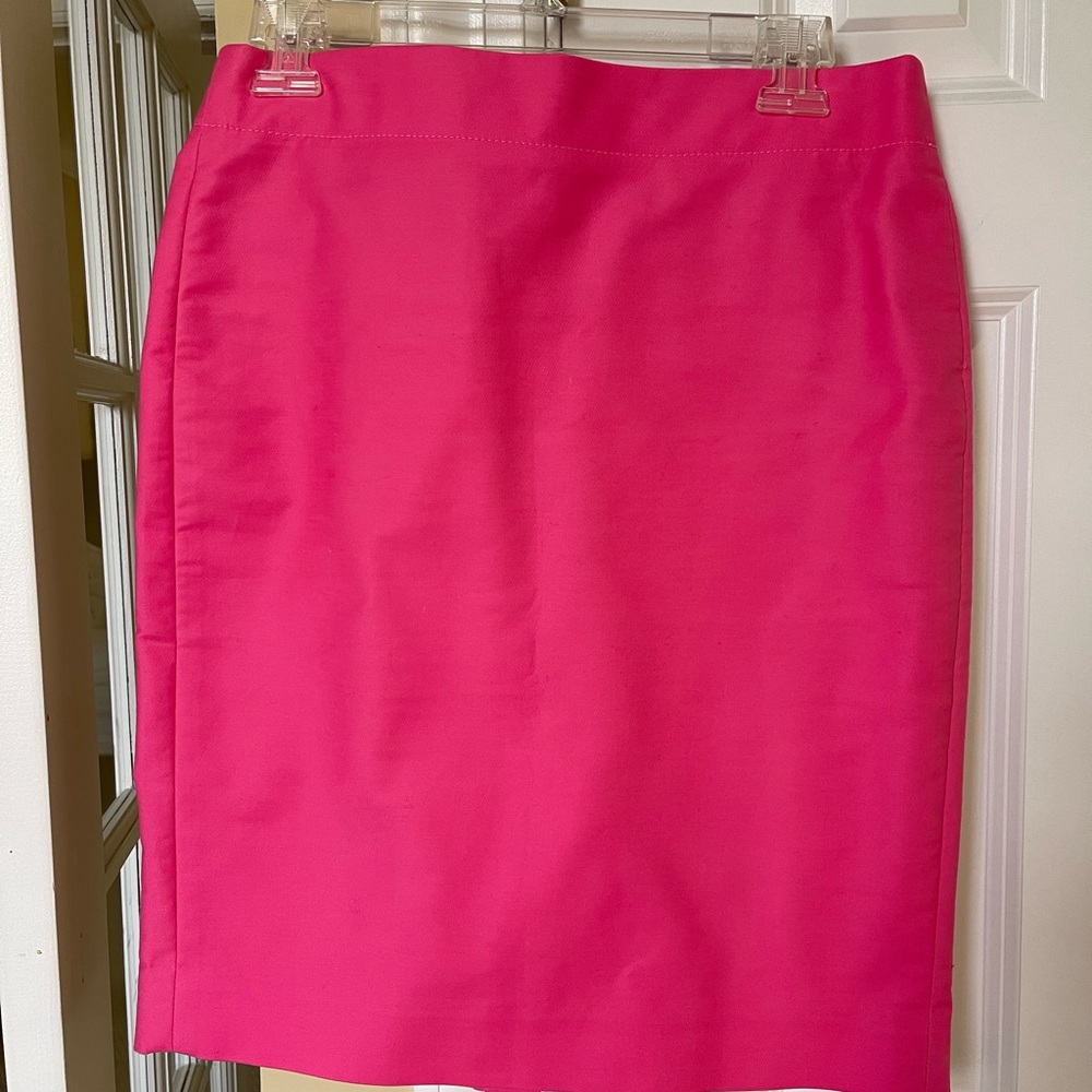Hot Pink Knee-length Pencil Skirt for Cocktail